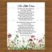 The Little Cares Poetry Watercolor Field Clover By E B Browning 8x10 Poetry Instant Wall Art Digital Download Printable DIY Vintage Verses